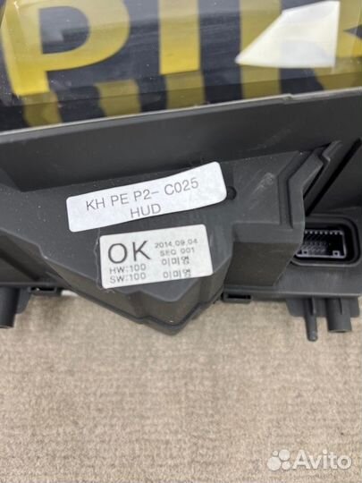 Проекция на лобовое стекло Kia Quoris 1 2012-2019