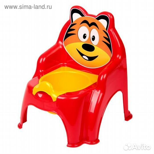 Горшок детский Тигра красный