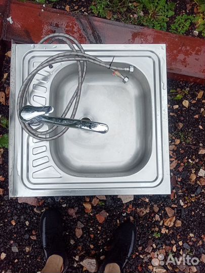 Мойка, смеситель, шланги