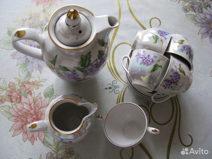 Дулевский кофейный сервиз на 6 персон