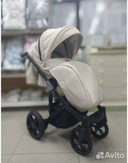 Коляска verdi mocca 3 в 1 эко кожа