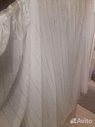 Большая занавеска тюль