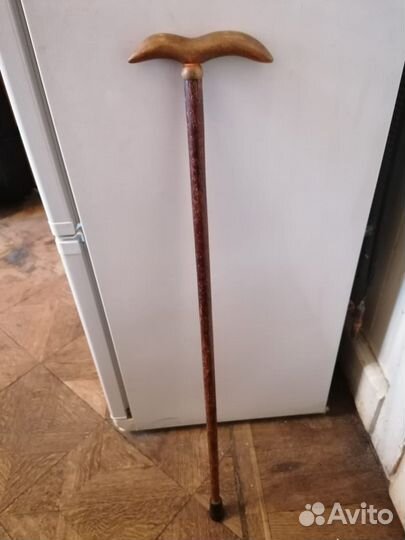 Редкая большая палка трость дерево резьба