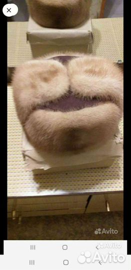 Норковая шапка мужская новая 58