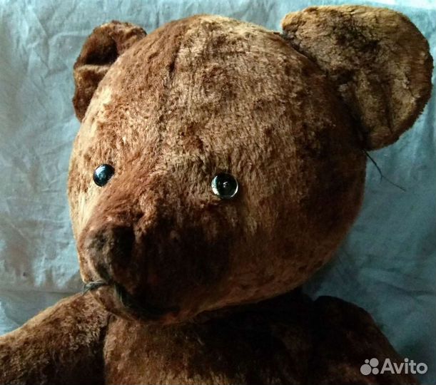 Старинный плюшевый медведь 50 см. СССР