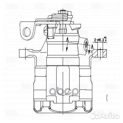 Суппорт тормозной VW G3/passat 91-99 зад.прав