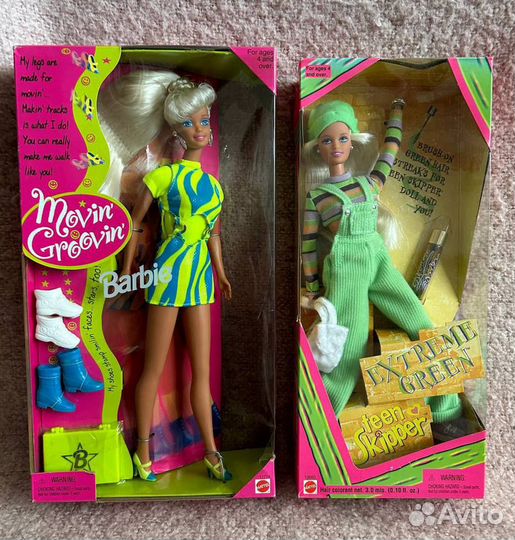 Барби Skipper Extreme Green & Barbie Movin Groovin