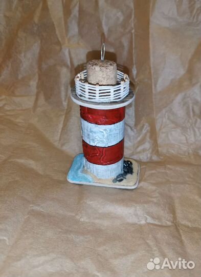 Домик и маяк из дерева, дрифтвуд (новые)