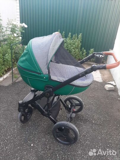 Коляска 2 в 1 эко кожа