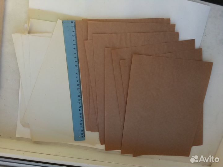 Цветная и бархатная бумага СССР, набор