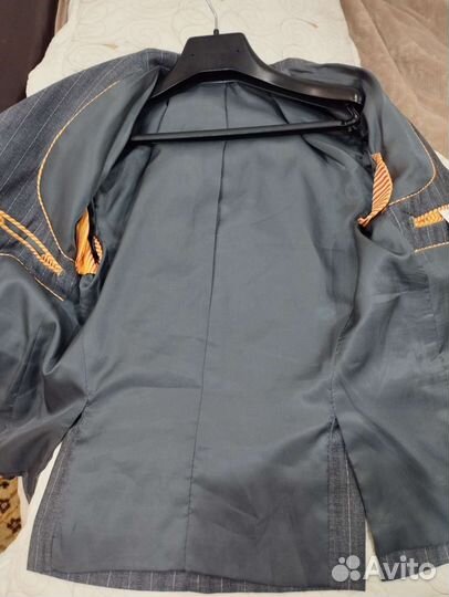 Нарядный костюм на выпускной пиджак брюки 128 р