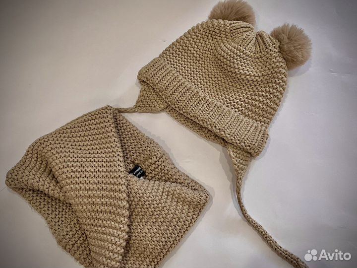 Шапка и снуд Zara для девочки весна осень 46 48