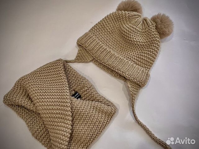 Шапка и снуд Zara для девочки весна осень 46 48