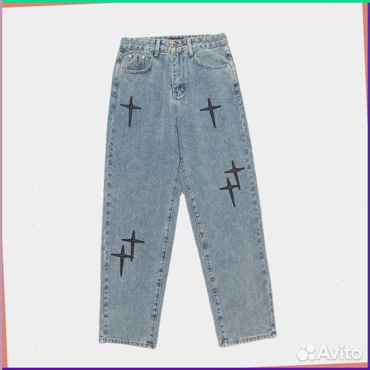 Штаны карго Y2K с крестами (99946 Номер отгрузки: )
