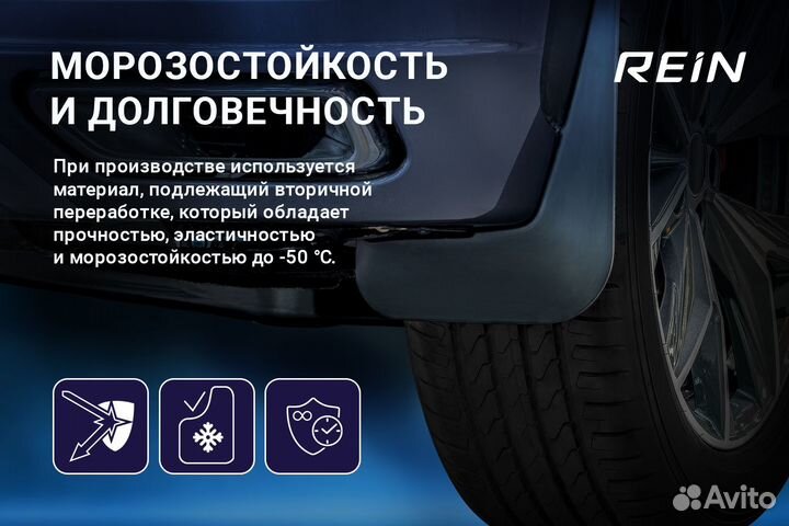 Брызговики передние подходят для haval F7/F7x, 2019-2022, 2 шт. (standard) / Хавал Ф7