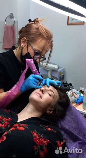 Перманентный макияж бровей, губ, камуфлирующий пм