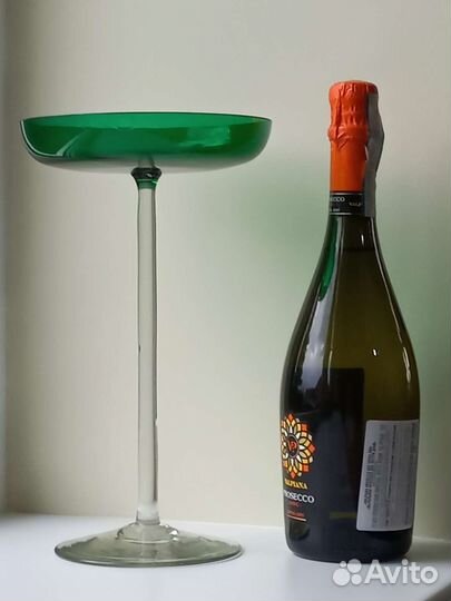 Старинная Ваза на ножке очень высокая Н28 см