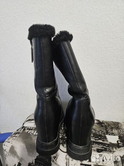 Сапоги женские зимние натуральная кожа