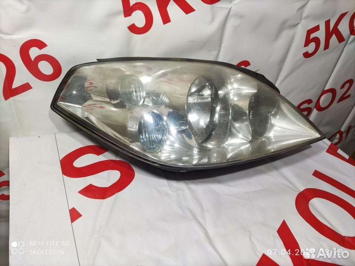 Фара правая Nissan primera P12 Рестал Синее стекло