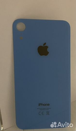 Задняя крышка на iPhone XR (синий)