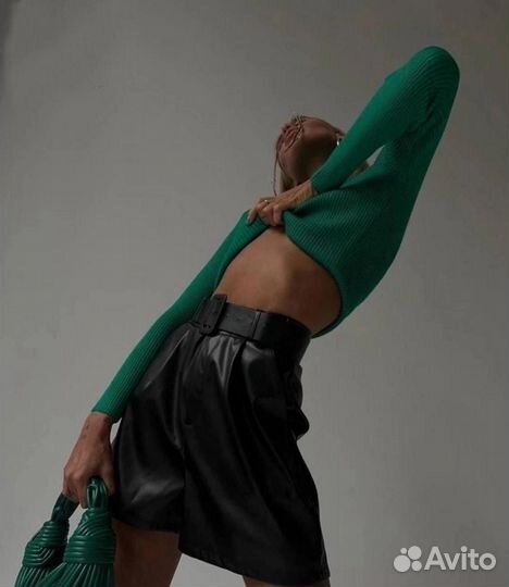 Кожаные шорты