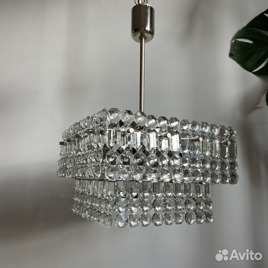 Хрустальная люстра СССР винтажная