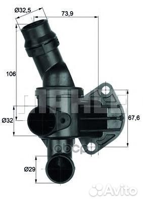 Термостат TI687 Mahle/Knecht
