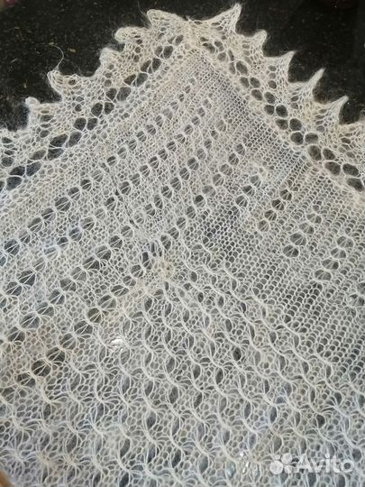 Пуховый платок шаль паутинка