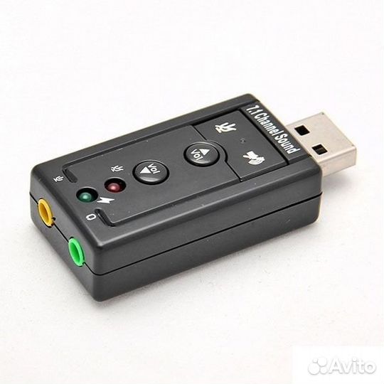 Внешняя USB звуковая карта 7.1 Channel sound