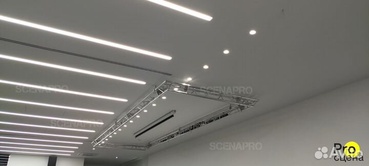 Подвес из алюминиевых ферм на потолок