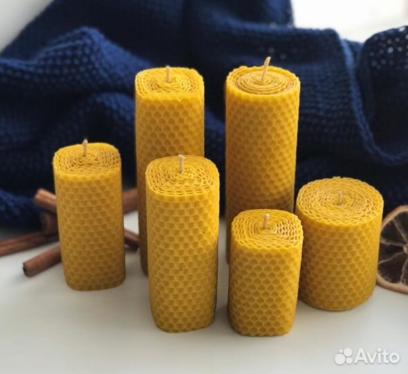 Свечи из не окрашеной вощины