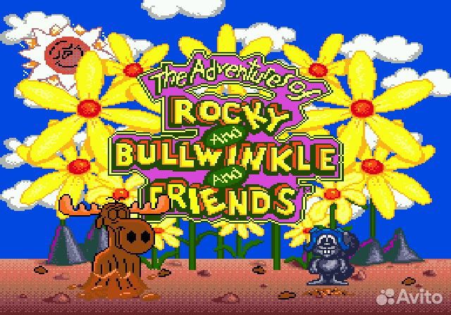 The Adventures of Rocky and Bullwinkle and Friends Sega, английская версия