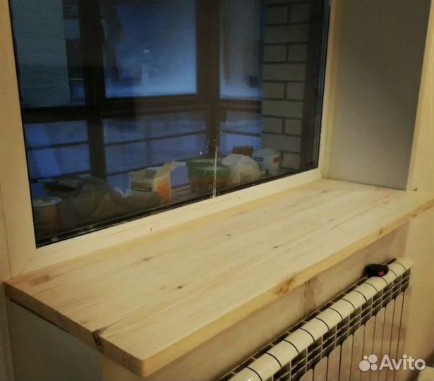 Подоконник деревянный из массива