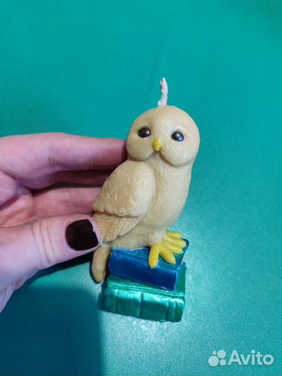 Свеча с травами Мудрая Сова из воска