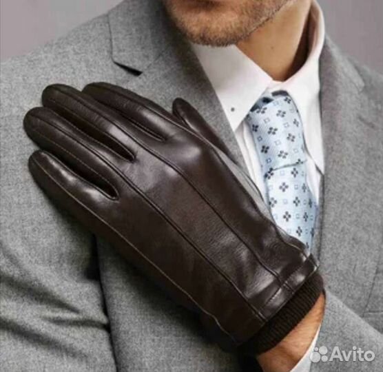 Мужские кожаные перчатки