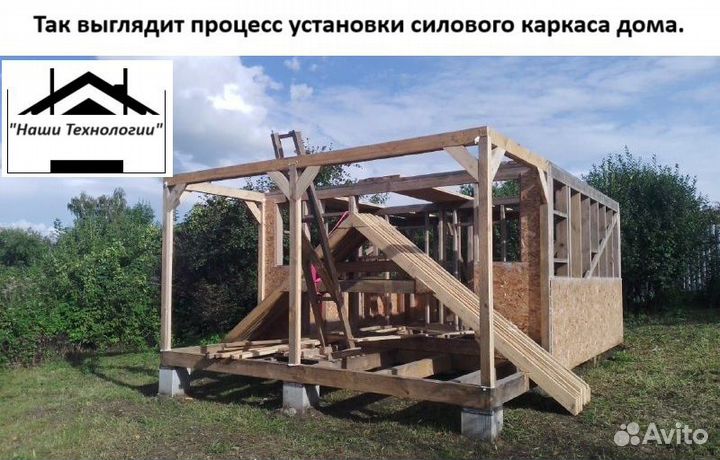 Изготовление и монтаж силовых каркасов домов