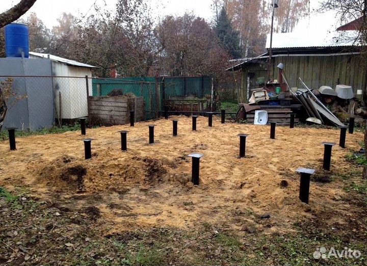 Винтовые сваи под ключ установка