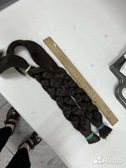 Волосы натуральные срез