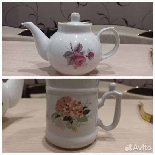 Чайник заварочный СССР и бокал