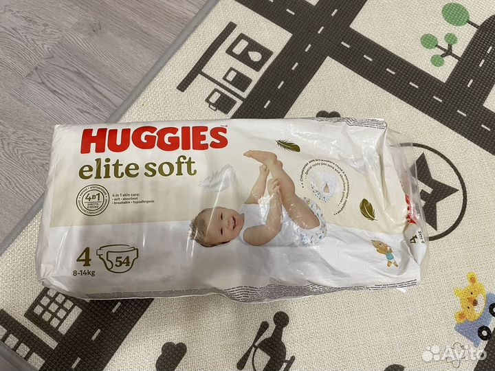 Памперсы huggies elit soft 4, 30 шт