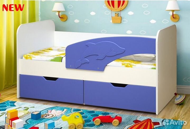 Кровать Дельфин 160*80 с матрасом