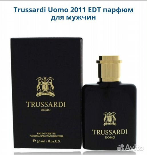 Trussardi Uomo 2011 мужской парфюм оригинал