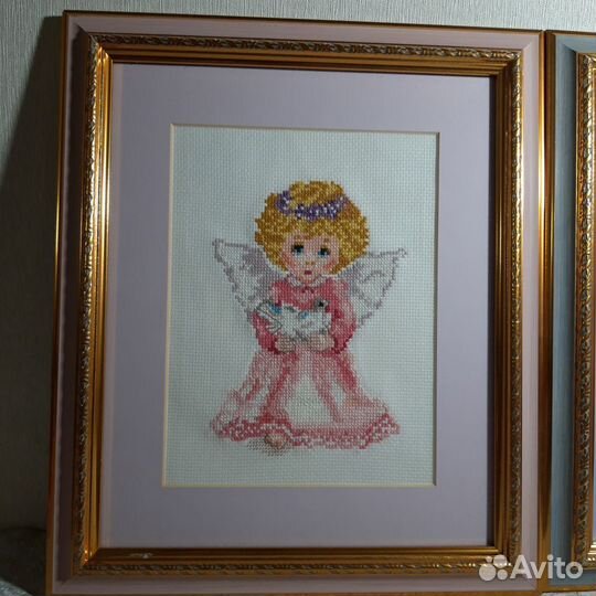 Картины, 32/28 см, ангелы