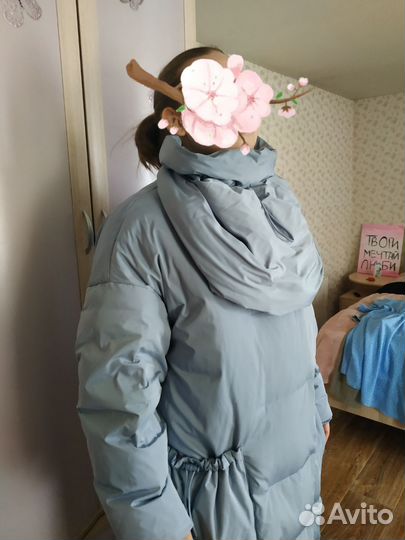 Пуховик зимний женский оверсайз