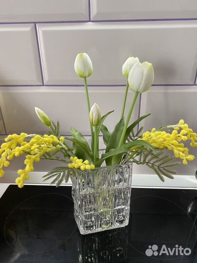 Ваза для цветов в стиле Baccarat