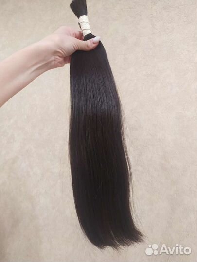 Волосы для наращивания славянские срез темно русый