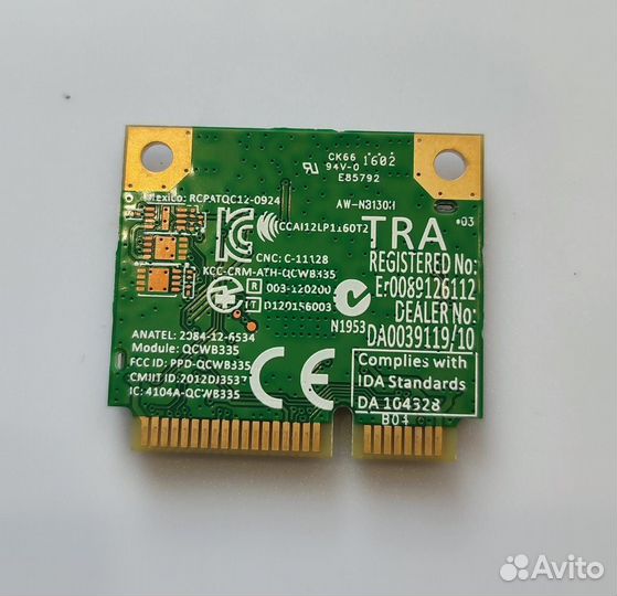 Wi-Fi+Bluetooth модуль Atheros qcwb335