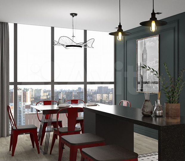 1-к. квартира, 41,3 м², 7/25 эт.