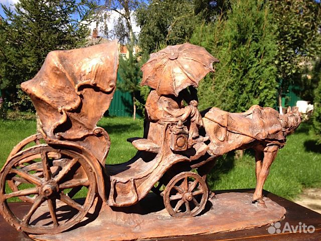 Скульптура. Извозчик. Giuseppe Armani. Авторская р