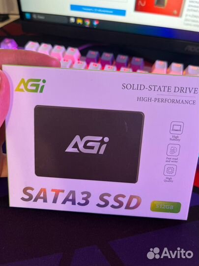 256 гб SSD M.2 накопитель AGI AI198